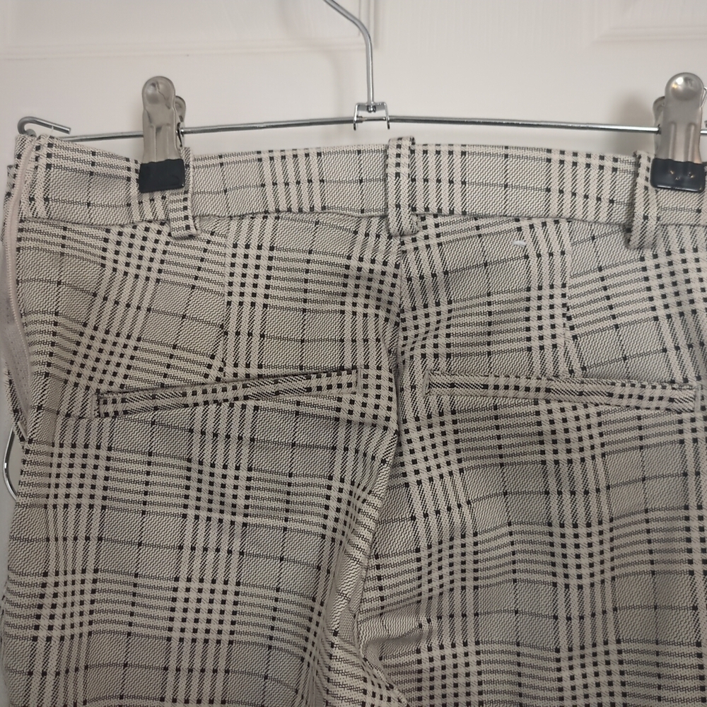H&M Black and White Plaid Skinny Pants